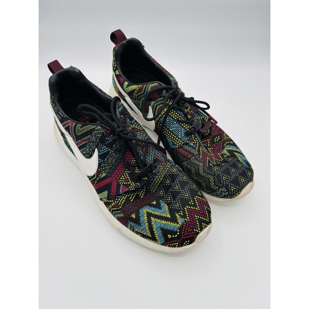Nike Roshe‎ One Knit Jacquard BHM Multicolor Running Gym Shoes Sneakers Womens 9